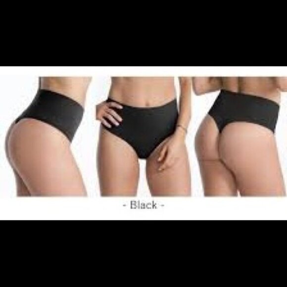 SPANX Everyday Shaping Panties Thong in Black Size Medium NWT - Picture 4 of 8